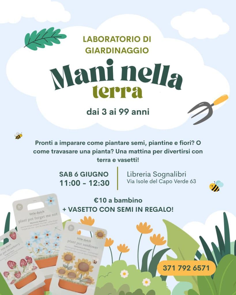 🌱 Mani nella Terra: laboratorio di giardinaggio