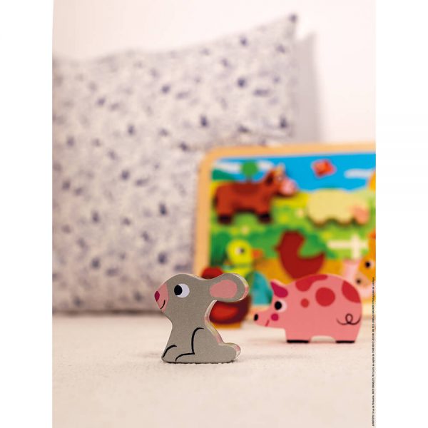 Chunky Puzzle Fattoria 7 pezzi (legno) - immagine 2