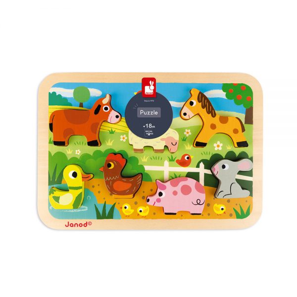 Chunky Puzzle Fattoria 7 pezzi (legno) - immagine 6