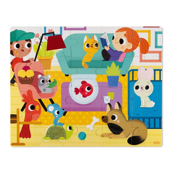 Puzzle Tattile Gli Animali Domestici 20 pezzi - immagine 2